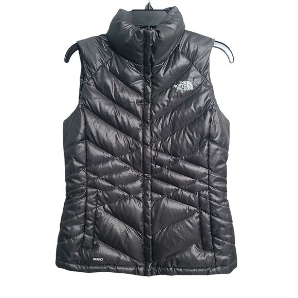 The North Face Black Aconcagua 550 Puffer Zip Vest Size Small - Picture 1 of 5